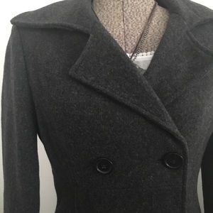 Wool fully lined 3/4 length coat